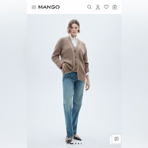 Mango Oversized Cardigan with Buttons